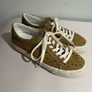 Madewell White and Tan Sneakers